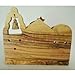 Zuluf Olivewood Olive Wood Bethlehem Nativity Scene Set Holyland | Christmas Home Décor | Comes with Holy Land Certificate NAT012