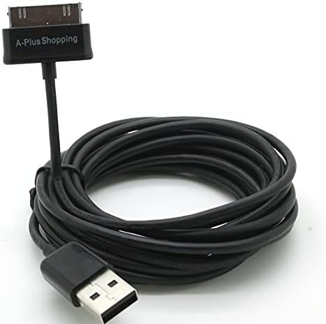 10 Foot. Extra Long Usb Data Cable Cord Charger For Samsung Galaxy Tab 1, 2 10.1, Note Tablet Gt-N8013 Black (A-Plus Shopping) - Usa Seller (766150784053)