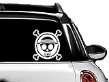 White One Piece Anime Logo - Vinyl Removable
