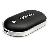Letouch Rechargeable Hand Warmer 5200mAh Power Bank, Portable USB Electric Hand Warmers Double-Sided Heating Mobile External Battery Charger Best Gift in Winter for Women,Man