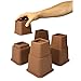 Geviaho Brown Adjustable Bed or Furniture Riser to 8, 5 or 3 Inches in