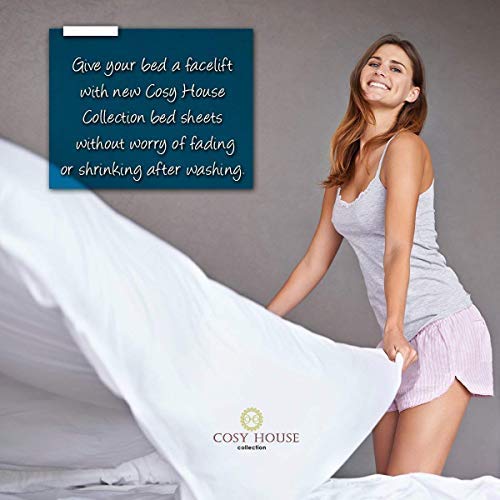 Cosy House Collection King Size Bed Sheets Burnt Orange Luxury Sheet Set Deep Pocket Super