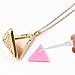 Aromatherapy Essential Oil Diffuser Necklace Stainless Steel Locket with Hypo-allergenic Stainless Steel Adjustable Chain(Rose Gold)