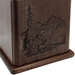 Silverlight Urns In The Woods Carved Wood Cremation