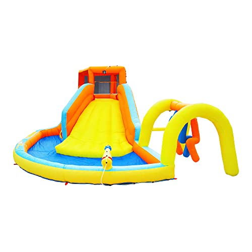 BANZAI Inflatable Summit Splash Adventure Water Park Climbing Wall