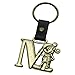 Mickey Mouse Letter M Brass Key Chain