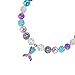 Pendant Necklace Bubblegum Toddler Sparkly Bead Necklace & Bracelet Jewelry Set for Kids First Birthday Gifts