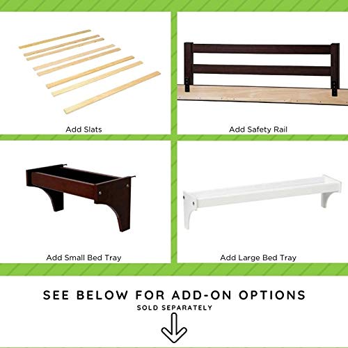 Full Size Conversion Kit Bed Rails for Evolur Cribs (Ivory Lace/Fair