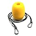 SAMSFX Kayak Float Drift Anchor Small Buoy Tow Nylon Rope Tow Line with EVA Buoy 304 Stainless Steel Clips Accessory