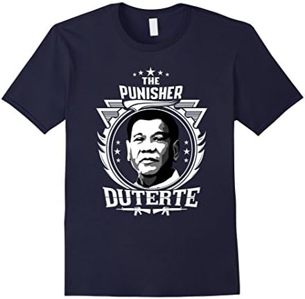 Mens Duterte punishes all T-Shirt XL Navy