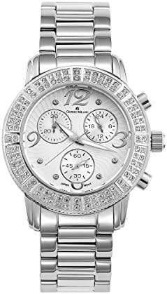 Giorgio Milano 741ST02"Valentina" Stainless Steel Chronograph with Swarovski Crystals Wrist Watch
