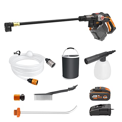 WORX WG633E.1 Hydroshot Akku-Hochdruckreiniger 20V, Max. 56 Bar, 220L/H
