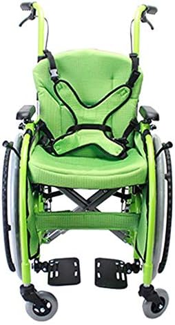 KEKEKANGYUAN Lightweight Children's Wheelchair,Small\Folding\Portable\Disabled Trolley Trolley Child Manual Wheelchair