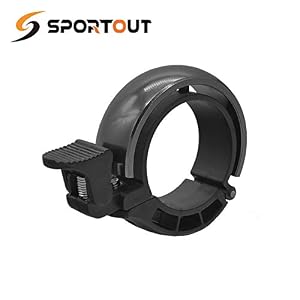 SPORTOUT Aluminum Alloy Innovative Bike Bell Bike Ring with Loud Crisp Clear Sound for Scooter Cruiser Ebike Tricycle…