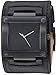GUESS  Black Genuine Leather Cuff Watch. Color: Black (Model: U1166G2)