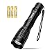Linkax LED Tactical Flashlight Super Bright Handheld Flashlights with Adjustable Focus 5 Light Modes for Outdoor Camping Hiking Emergency(3 AAA Batteries Incl)