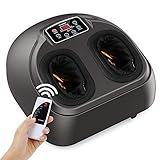 Foot Massage AREALER Kneading Shiatsu Therapy Feet Massage Machine with Deep-Kneading, Built-in Heat Function, Air Compression, Perfect for Home Office