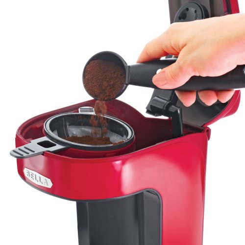 Bella BLA13711 One Scoop One Cup Coffee Maker, Red The Home Kitchen Store