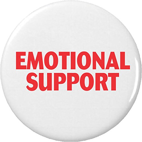 Emotional Support 2.25â€ Large Button Pin Service Dog Animal Therapy Medical