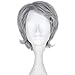 Miss U Hair Men's Short Wavy Silver Grey Color Agedness Movie Cosplay Costume Wig C301
