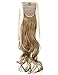 Haironline One Piece Tie Up Ponytail Clip in Hair Extensions Hairpiece Binding Pony Tail Extension for Girl Lady Woman