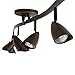 GLOBE Electric 59376 Grayson 6-Light Adjustable S-Shape Track Lighting, Bronze Color, Oil Rubbed Finish