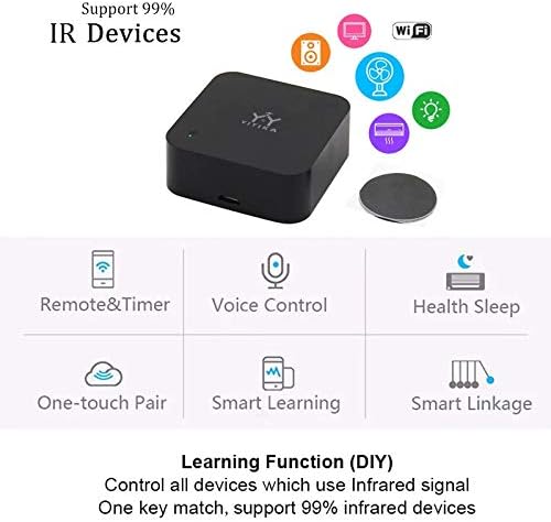 YY YITIKA Control remoto inteligente IR mini universal IR AudioVideo Control remoto Smart Home WiFi Remote Hub compatible con AlexaGoogle Home