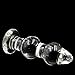 Faraway Glass Butt Plug, Anal Plug Large Crystal Clean Big Anal Plug, Anal Dildo Balls Anal Sex Toys for Woman 140x48mm