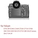 First2savvv 2 X Rubber Eyepiece Eyecup Magnifying Eyepiece for Nikon D610 D600 D300S D7200 D7100 D7000 D90 D300 D200 D80 D70 D70S D60 DSLR Camera DK-21 DK-23 QJQ-OX-N-01