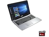 Asus 15.6” Premium High Performance Full HD 1080P Laptop, AMD A10-8700P Quad Core Processor with Radeon R6 Graphics, 8GB RAM, 256GB SSD, DVD, 802.11ac, HDMI, Webcam, Windows 10