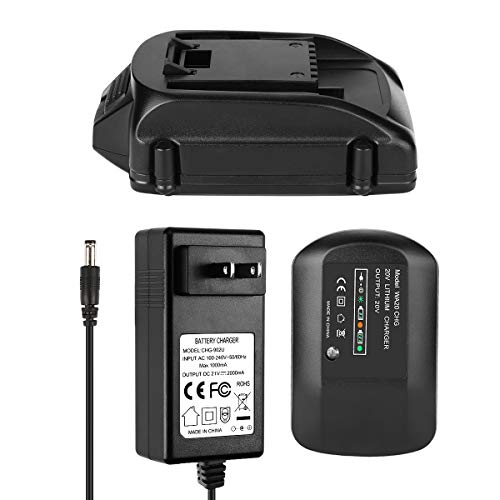 ANTRobut Replacement 2.5Ah Worx 20V Battery and Charger for WA3525 WA3520 WA3742 Worx 20v Lithium Battery + Worx Battery Charger 20Volt