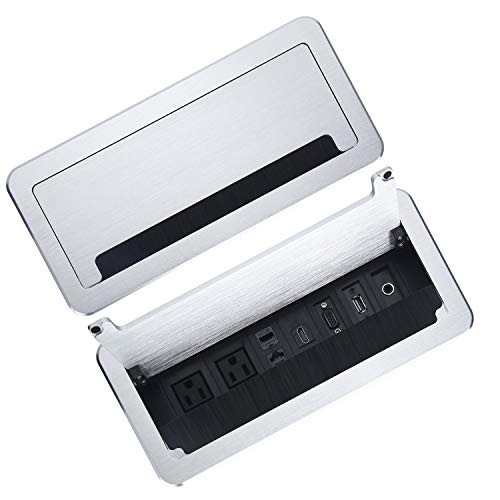Conference Table Power Module-Tabletop Multimedia Connectivity Box ...