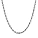 Monily 2-5mm Twist Chain Necklace Stainless Steel Necklace 16-36 Inches Men Women Jewellery