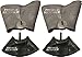 Premium Service Inner Tube Set of 4 for Lawn Mowers, 2-15x6.00-6 Front & 2-20X8.00-8 or 20x10.00-8 Rear