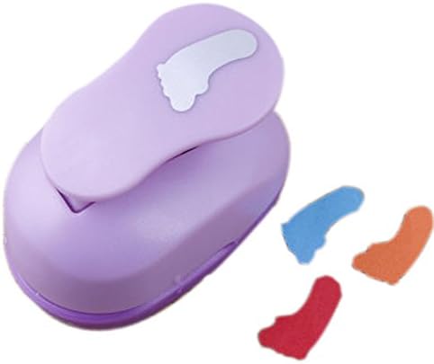 Innovative Handcraft Edger Punch DIY Lacework, Foot Shape(Random Color)