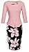 HOMEYEE Women's Elegant Chic Bodycon Formal Dress B288 (S, A-Light Pink)