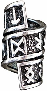 5pcs Mutiple Viking Runes Beads for Pendants Bracelets Making for Hair Beards DIY C56