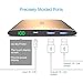 Vinsic 20000mAh Power Bank, Dual USB Portable External Battery Charger for Smartphones and Tablet PC, Golden
