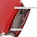 Dasein Women's Designer Quilted PU Leather Twist Lock Crossbody Bag Shoulder Bag Fashion Handbags w/Chain Strap (Red)