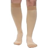 Compression Socks 8-15 mmHg - Support Hose Knee High Stockings Varicose Veins Compression Socks for Women& Men , Soothe Relief Circulation and Swelling