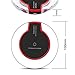 [2019 Upgraded] Fast Wireless Charger, Qi Wireless Charger Pad Compatible Apple iPhone X iPhone 8/8 Plus Samsung Note 8 S8/S8 Plus/S7/S7 Edge/S6 Universal Wireless Charger Stand (Red&Black, Standard)