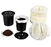 reenco 300 Disposable Replacement K-Cup Filters Compatible with Keurig K-Cup Coffee Machines, Black