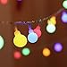 Toodour Globe String Lights, 36ft 80 LED Fairy Lights with 8 Modes, Timer, Globe Ball led String Lights for Party, Home, Wedding, Room, Holiday Decorations (Multicolor)