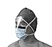 Medline Industries NON27405 Prohibit X-Tra Fluid Protection Surgical Face Mask with Eyeshield, Anit-Fog, Cellulose, Latex Free, Blue (Pack of 100)