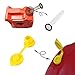 3 Sets Gas Can Replacement Spout & Parts Kit with Gasket,Stopper Cap,Screw Cap Collar and Vent Cap,for Rubbermaid Essence Gott & Some RotopaX Kolpin Blitz