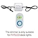 FVTLED Z101C Aluminium DC 12V LED Dimmer Remote Controller for Single Color Deck Light, Adjustable Brightness Light Dimming On/Off Switch
