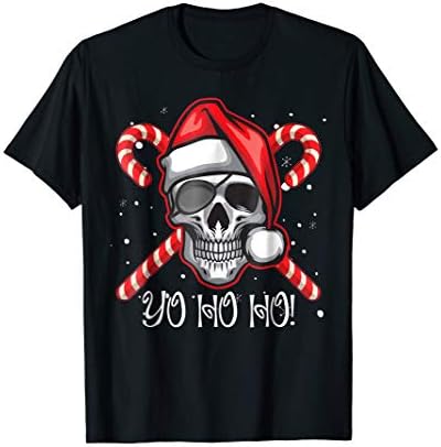 Santa Pirate T-shirt Christmas Skull Santa