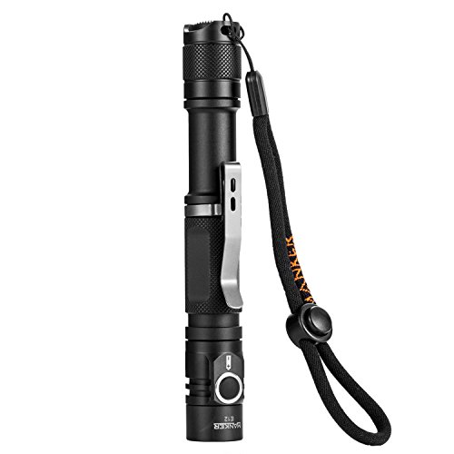 MANKER E12 Best 2 AA Flashlight 650 Lumens CREE XP-L V5 LED Tactical ...