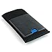 Dockem Felt Wallet Sleeve for iPhone SE 3 (2022), SE 2 (2020) & 8/7 / 6 / 6S - Minimalist Wool-Style Fabric Sleeve with 2 Synthetic Leather Card Slots: Professional Executive Slip-on Cover [Black]