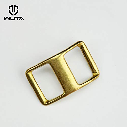 Kamas WUTA Brass Conway Harness Buckle Horse Bridle Tack Belt Biker Nail Buckle DIY Leather Suitable for Quick Connect(Pack of 2/5pcs) - (Size: 2pcs, Color: 003-16mm Inner Width) - Thumbnail 2